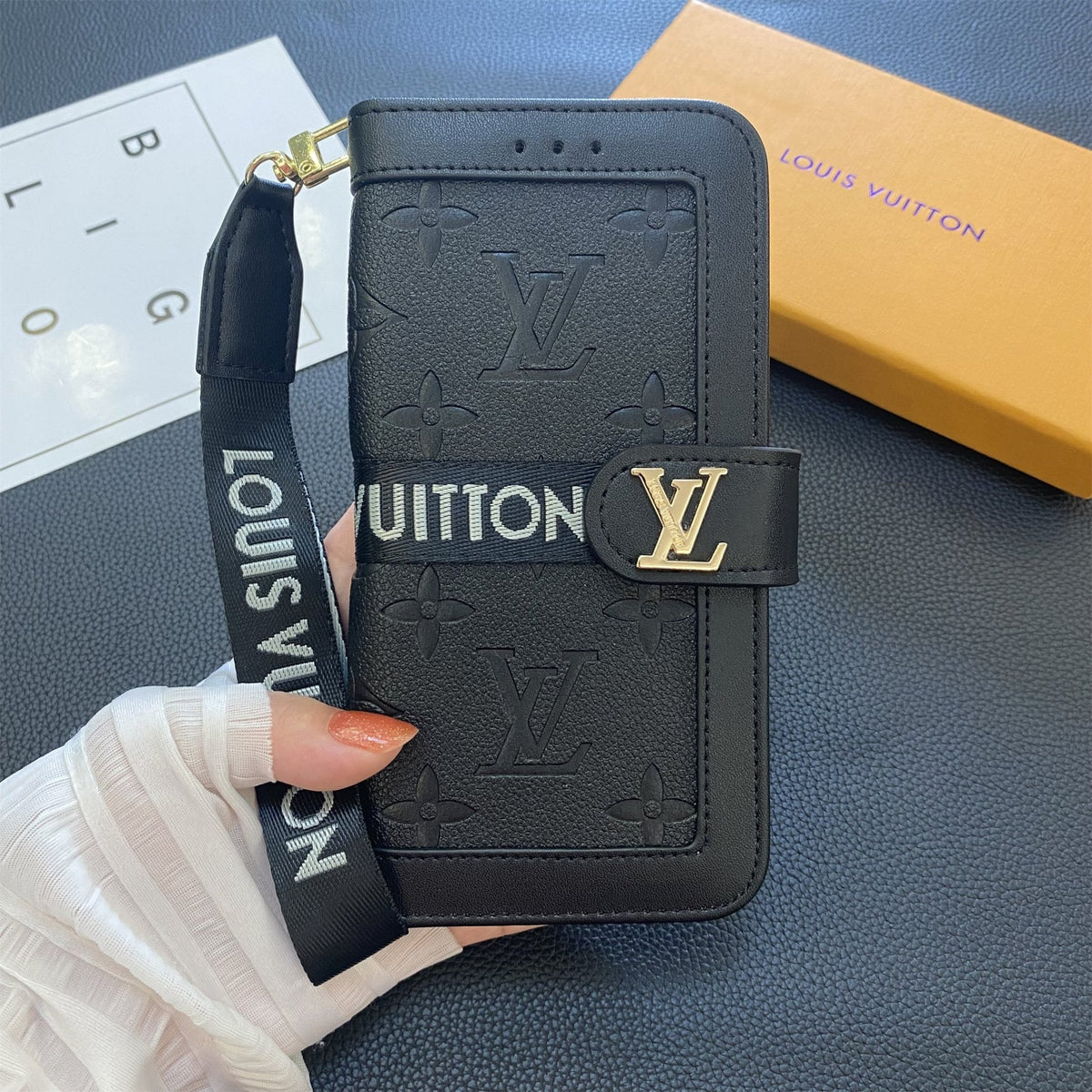 Louis Vuitton Samsung Galaxy S26 Ultra Case Monogram Leather Wallet Card Holder - Serene