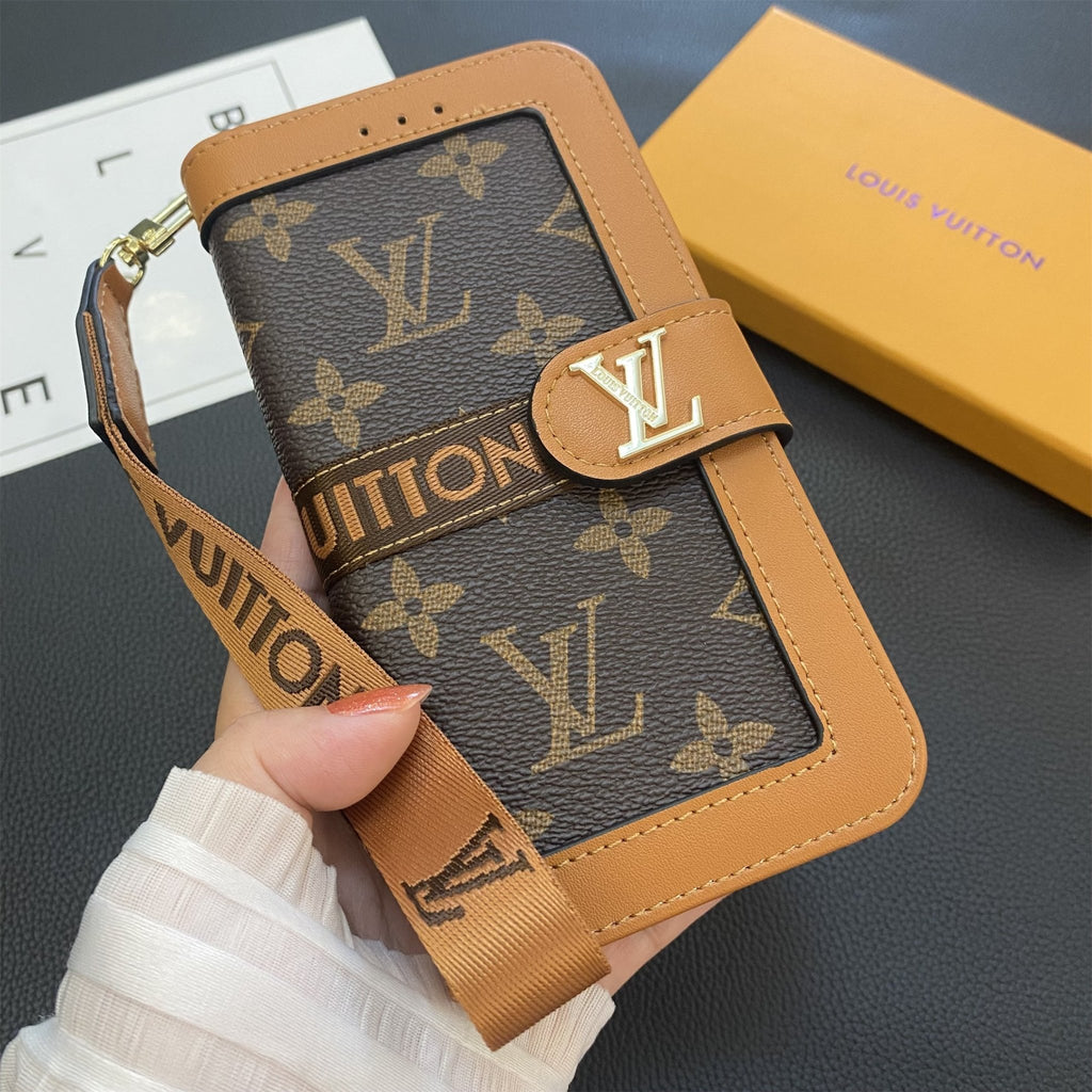 Louis Vuitton Samsung Galaxy S26 Ultra Case Monogram Leather Wallet Card Holder - Serene