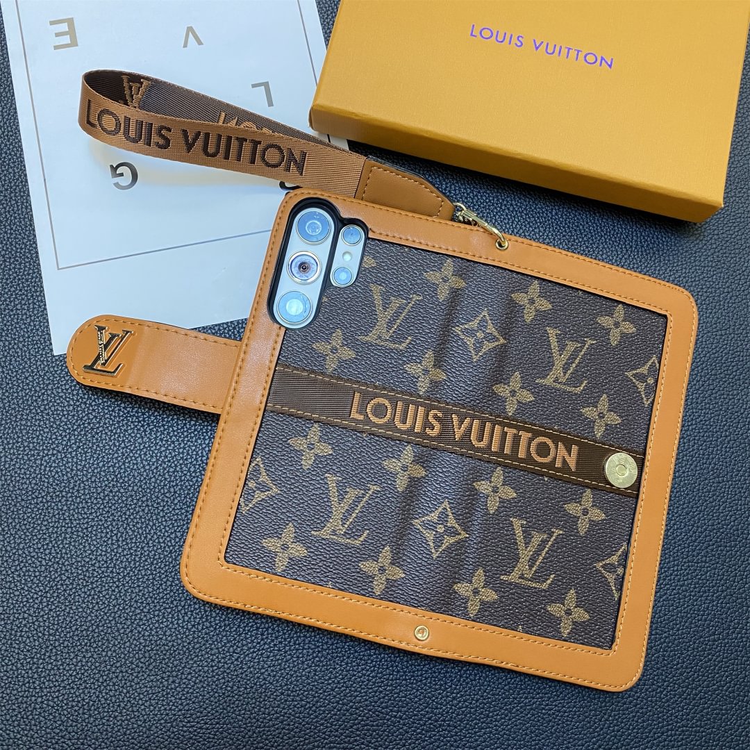 Louis Vuitton Samsung Galaxy S26 Ultra Case Monogram Leather Wallet Card Holder - Serene