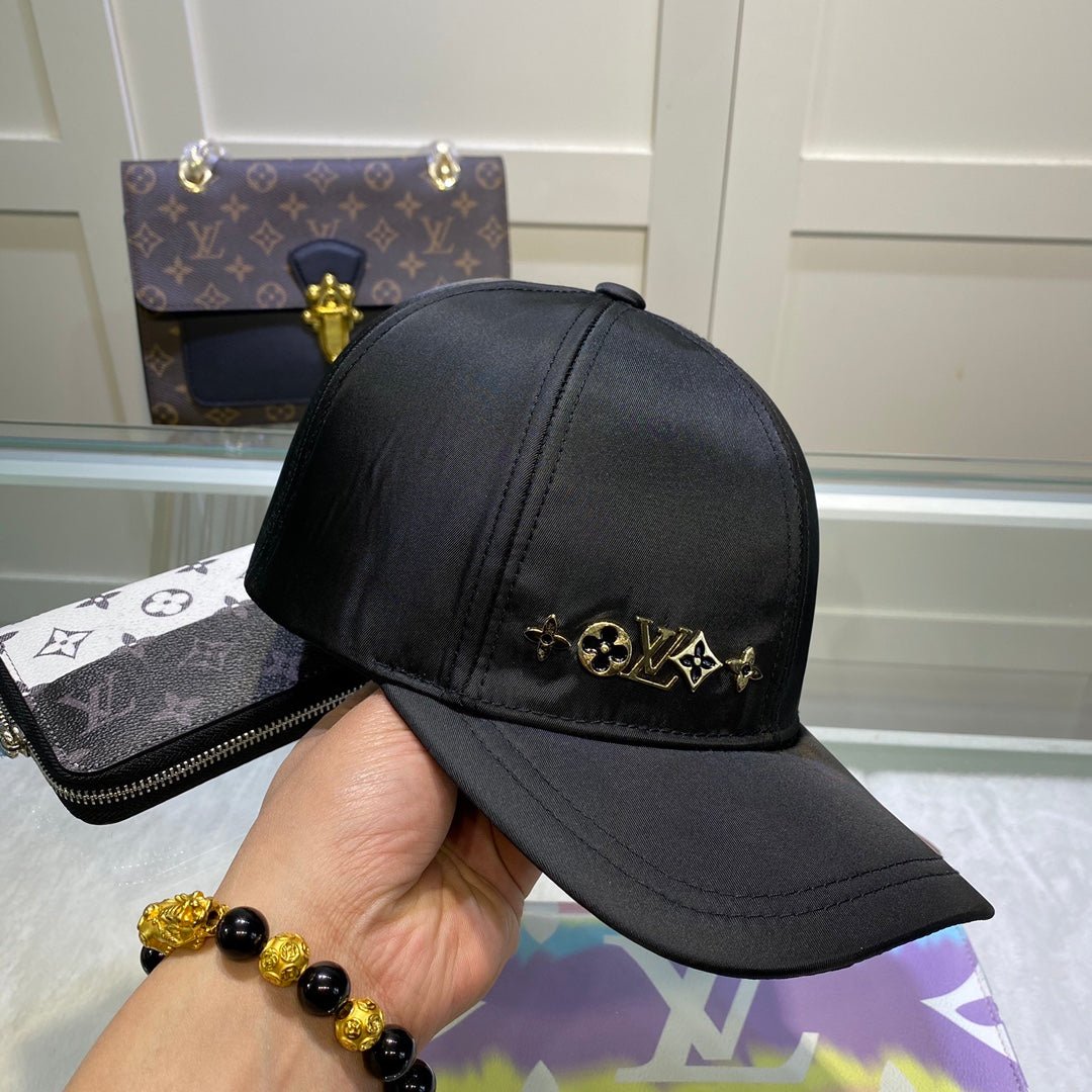 Louis Vuitton Satin LV Monogram Baseball Cap for Men & Women | Luxury Designer Cap - Serene