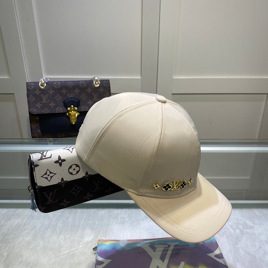 Louis Vuitton Satin LV Monogram Baseball Cap for Men & Women | Luxury Designer Cap - Serene