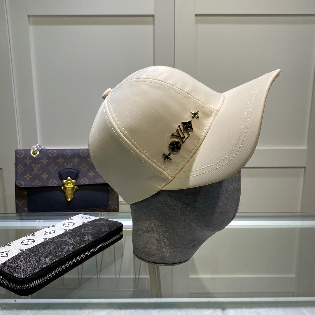 Louis Vuitton Satin LV Monogram Baseball Cap for Men & Women | Luxury Designer Cap - Serene