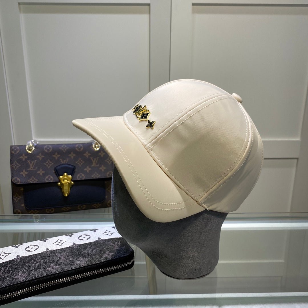 Louis Vuitton Satin LV Monogram Baseball Cap for Men & Women | Luxury Designer Cap - Serene