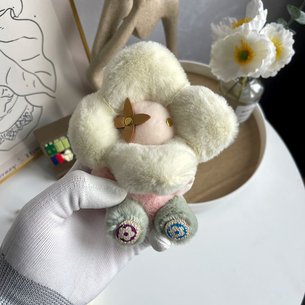 Louis Vuitton Sunflower Plush Doll Bag Charm Keychain - Serene