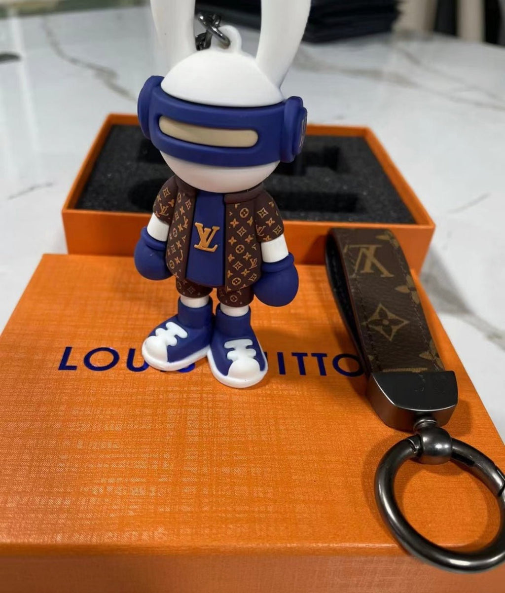 Louis Vuitton Vivienne Blue Rabbit Puppet Keychain - Serene