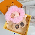 Louis Vuitton Vivienne Fluffy Flower Plush Bag Charm Keychain - Serene