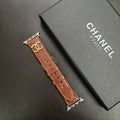 Luxury Chanel Apple Watch Band – Leather Strap Chanel for Apple Watch Ultra - Serene