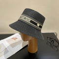 Luxury Christian Dior Straw Sun Hat for Women - Serene