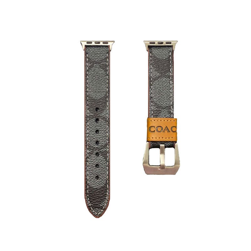Luxury Coach Apple Watch Band – Leather Strap for Apple Watch Series 11 - Serene