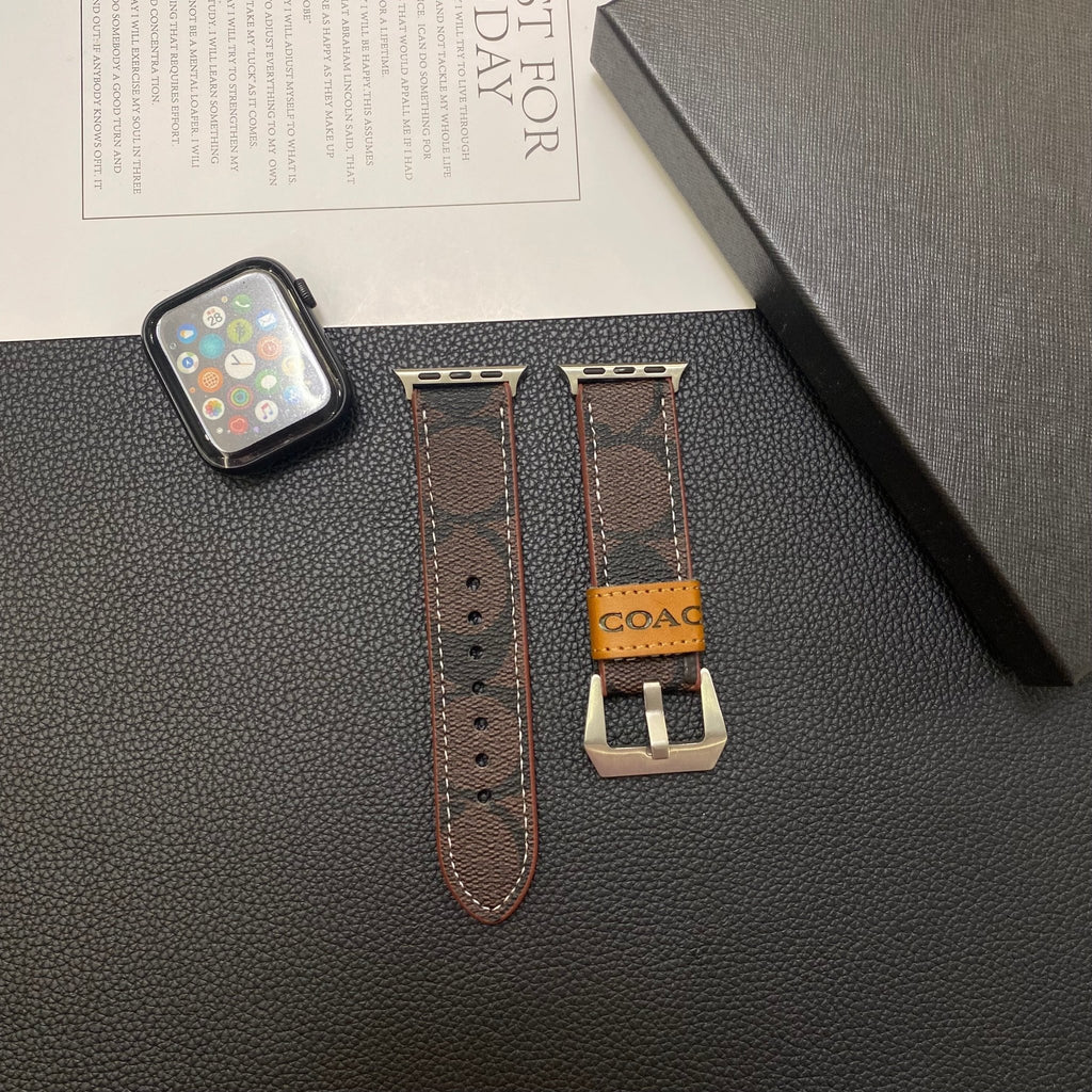 Luxury Coach Apple Watch Band – Leather Strap for Apple Watch Ultra - Serene
