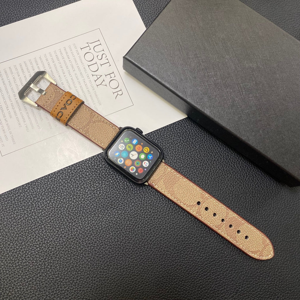 Luxury Coach Apple Watch Band – Leather Strap for Apple Watch Ultra - Serene