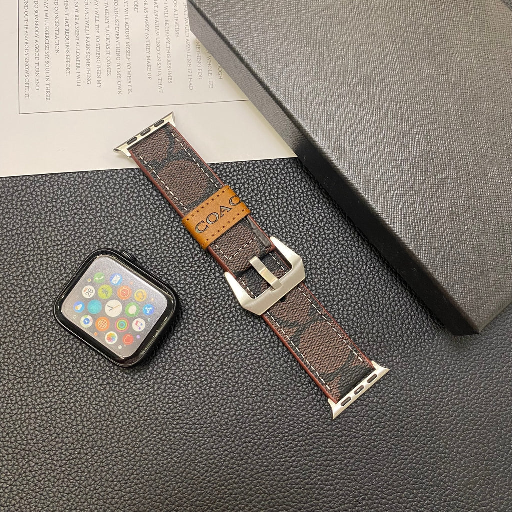 Luxury Coach Apple Watch Band – Leather Strap for Apple Watch Ultra - Serene