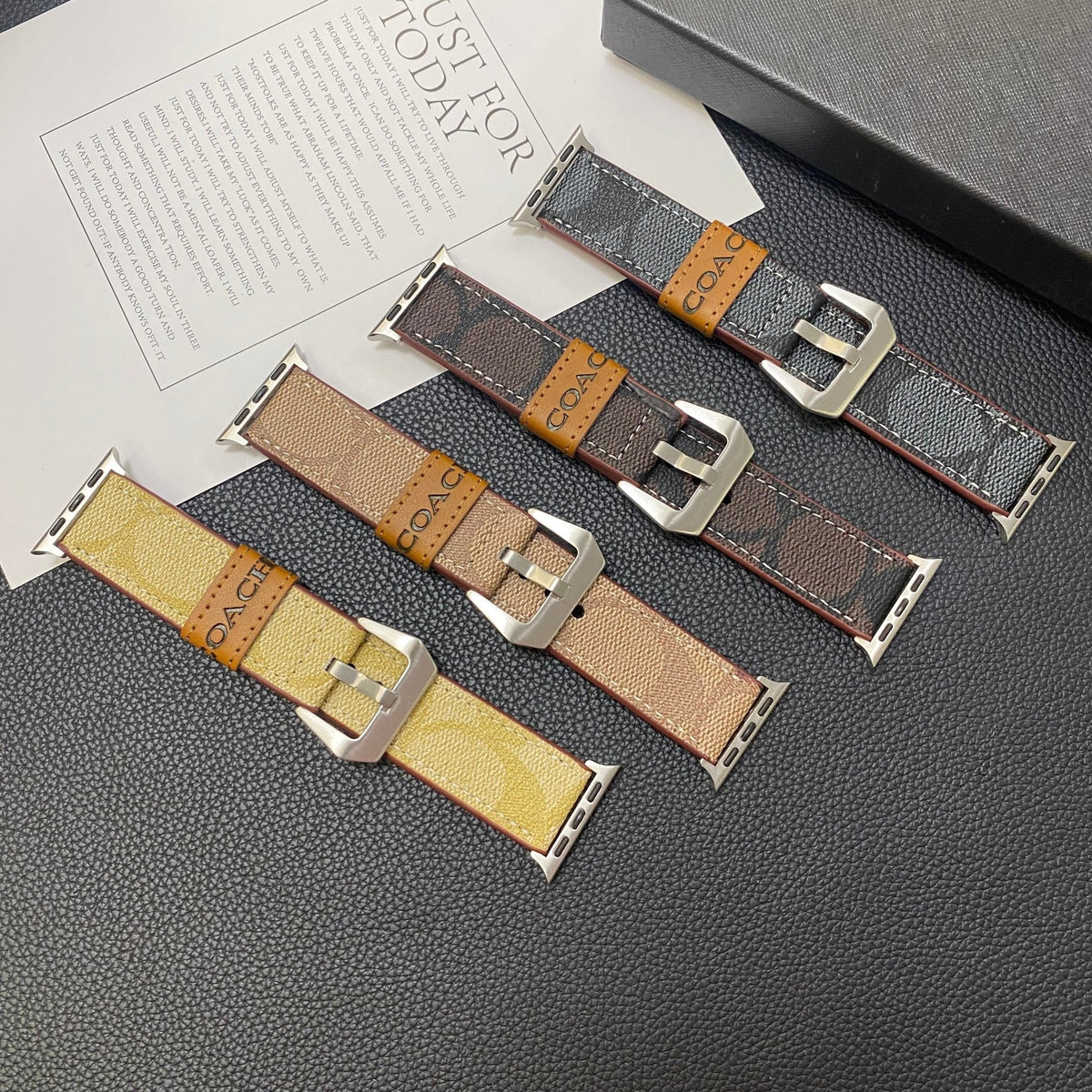 Luxury Coach Apple Watch Band – Leather Strap for Apple Watch Ultra - Serene