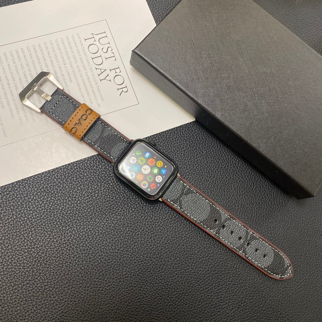 Luxury Coach Apple Watch Band – Leather Strap for Coach Apple Watch Ultra - Serene
