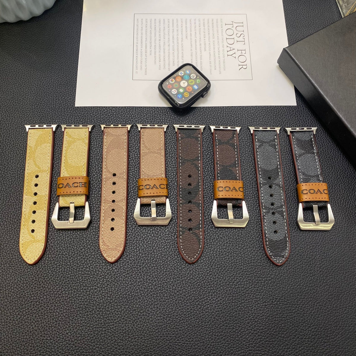 Luxury Coach Apple Watch Band – Leather Strap for Coach Apple Watch Ultra - Serene
