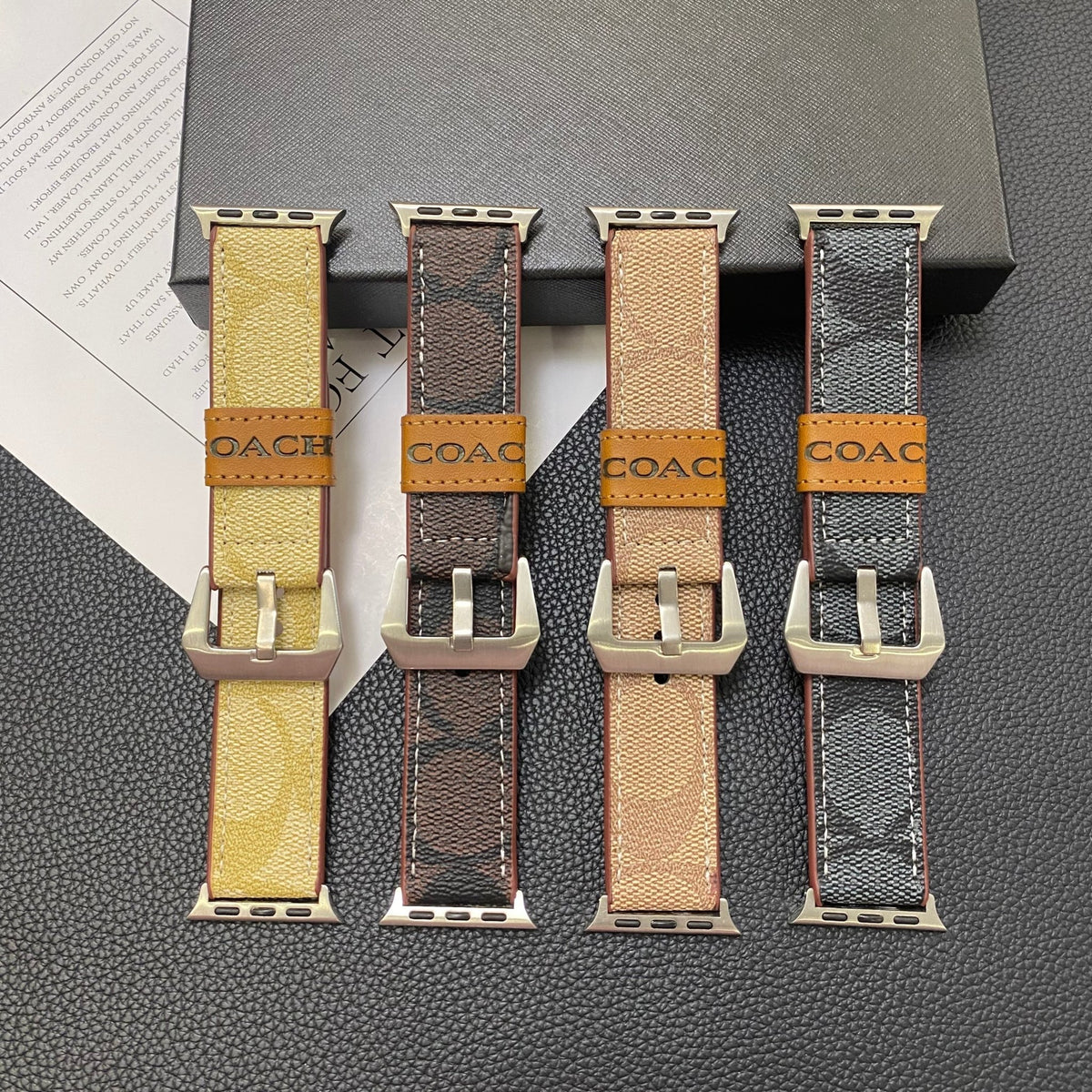Luxury Coach Apple Watch Band – Leather Strap for Coach Apple Watch Ultra - Serene