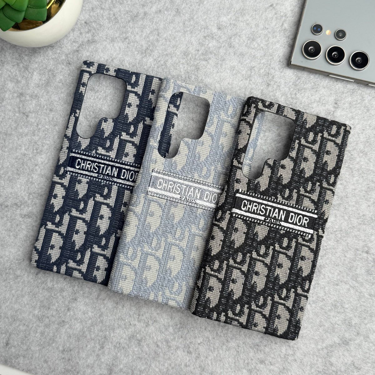 Luxury Dior CD Samsung Galaxy S26 Ultra Case – Designer Oblique Cover - Serene