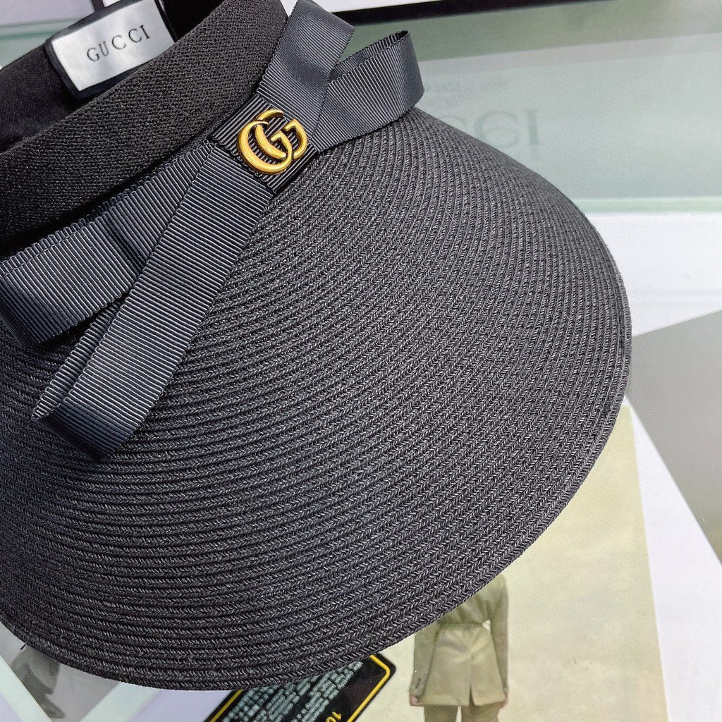 Luxury Gucci Bow Sun Visor Hat for Women - Serene