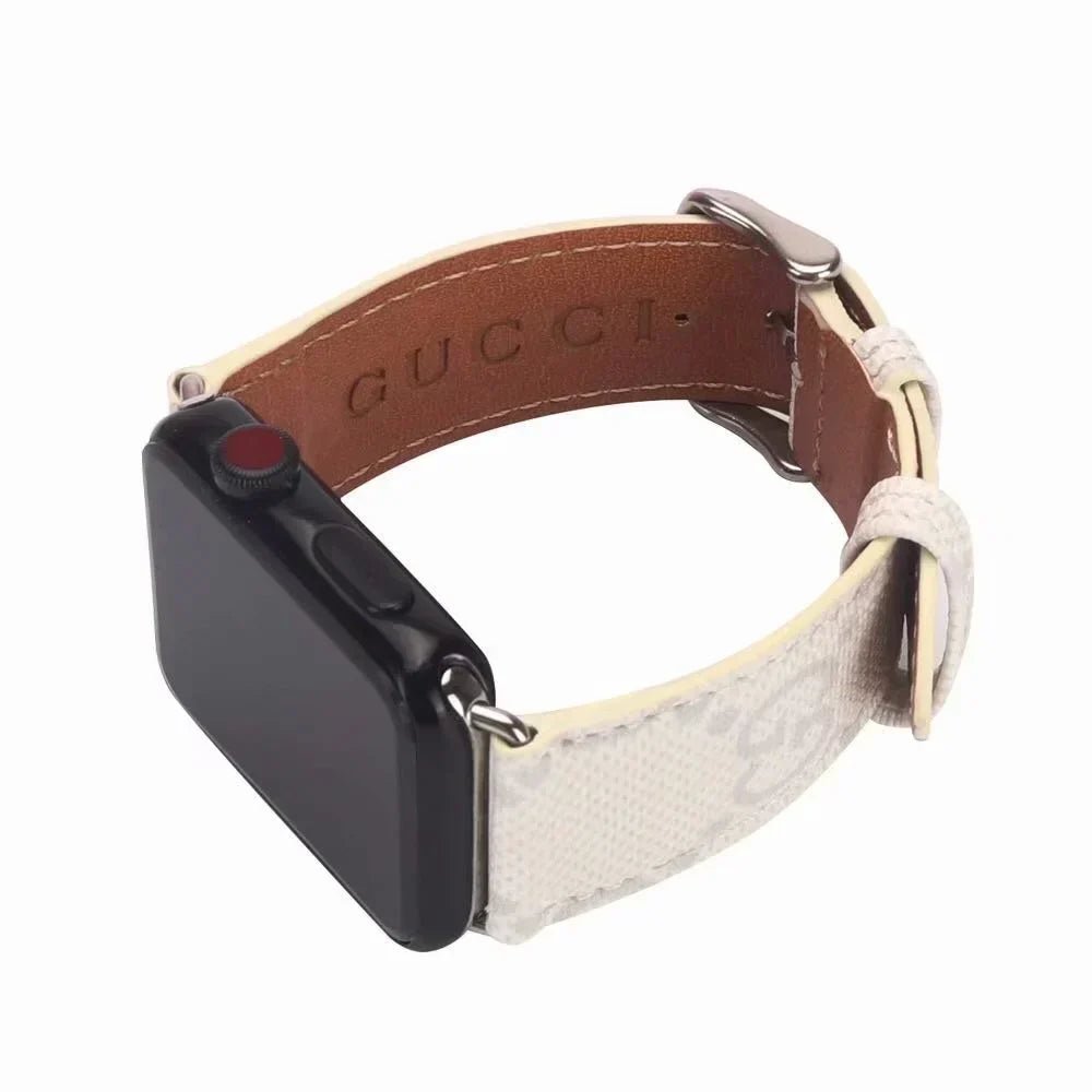 Luxury Gucci GG Apple Watch Band – Leather Strap for Apple Watch Ultra - Serene