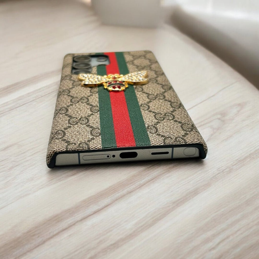 Luxury Gucci GG Bee Samsung S26 Case – Designer Cover for Samsung S26 Ultra - Serene