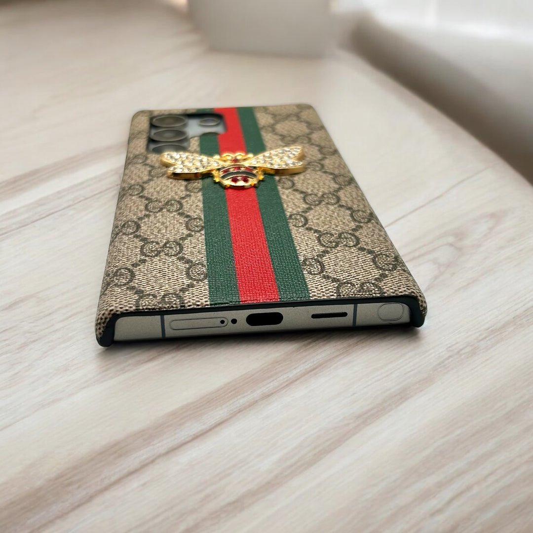 Luxury Gucci GG Bee Samsung S26 Case – Designer Cover for Samsung S26 Ultra - Serene