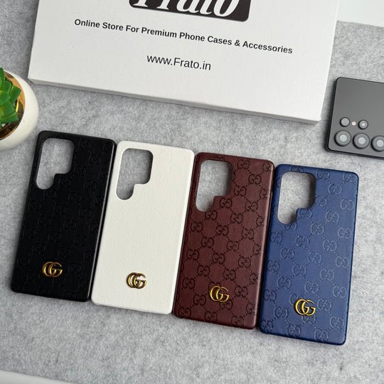 Luxury Gucci GG Samsung Galaxy S26 Ultra Case – Designer Leather Cover - Serene
