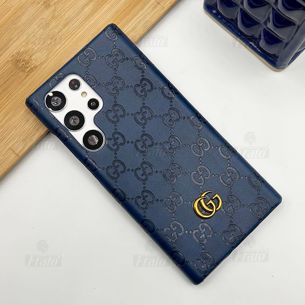 Luxury Gucci GG Samsung Galaxy S26 Ultra Case – Designer Leather Cover - Serene