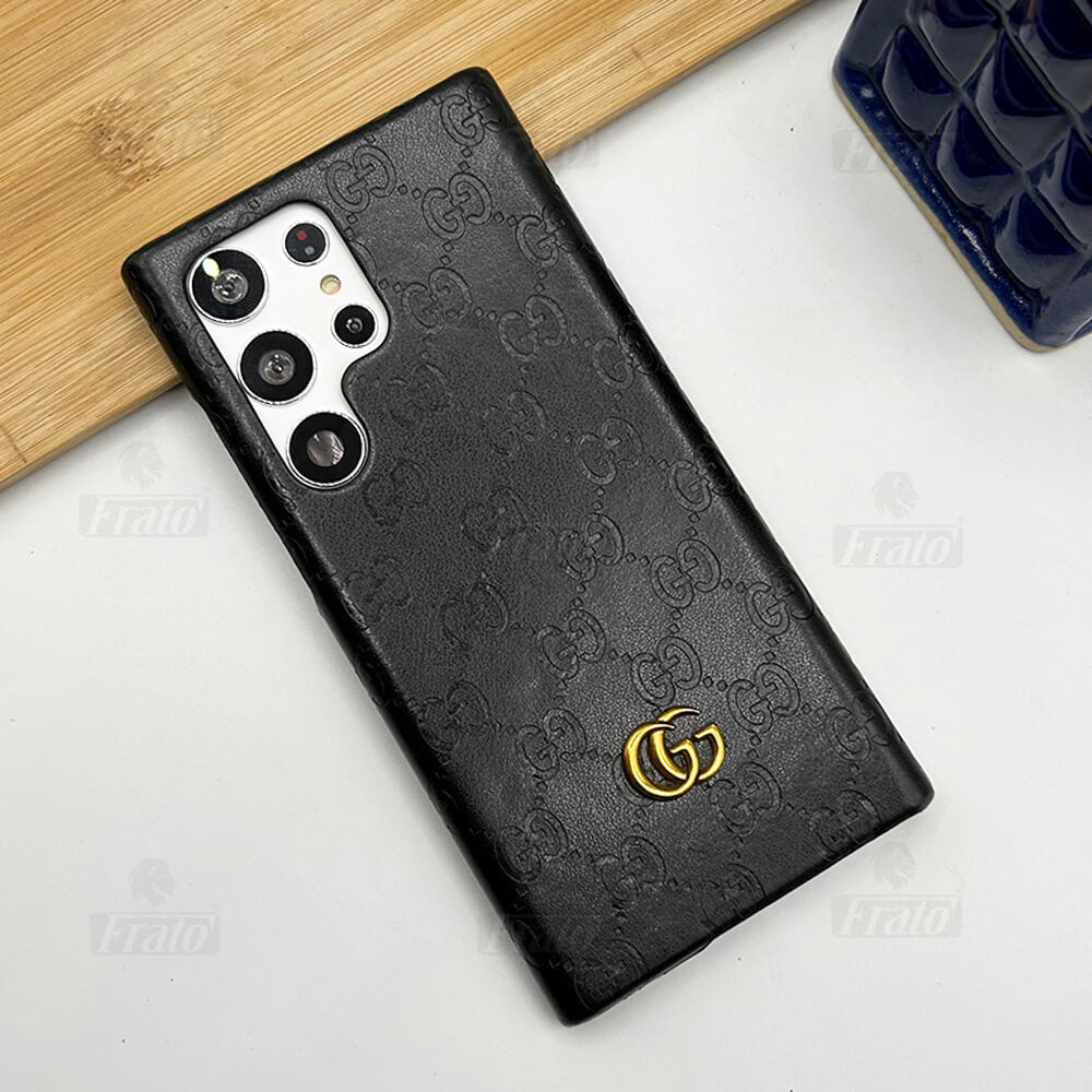 Luxury Gucci GG Samsung Galaxy S26 Ultra Case – Designer Leather Cover - Serene