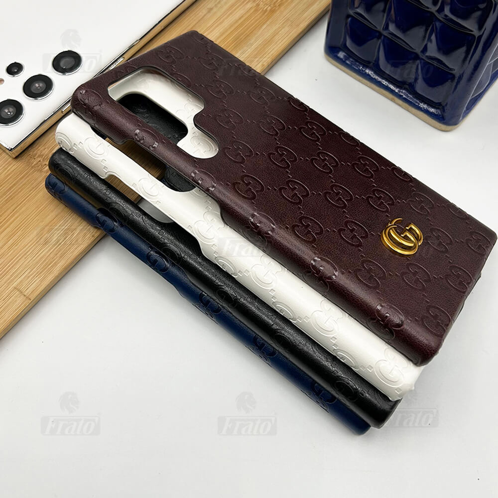 Luxury Gucci GG Samsung Galaxy S26 Ultra Case – Designer Leather Cover - Serene