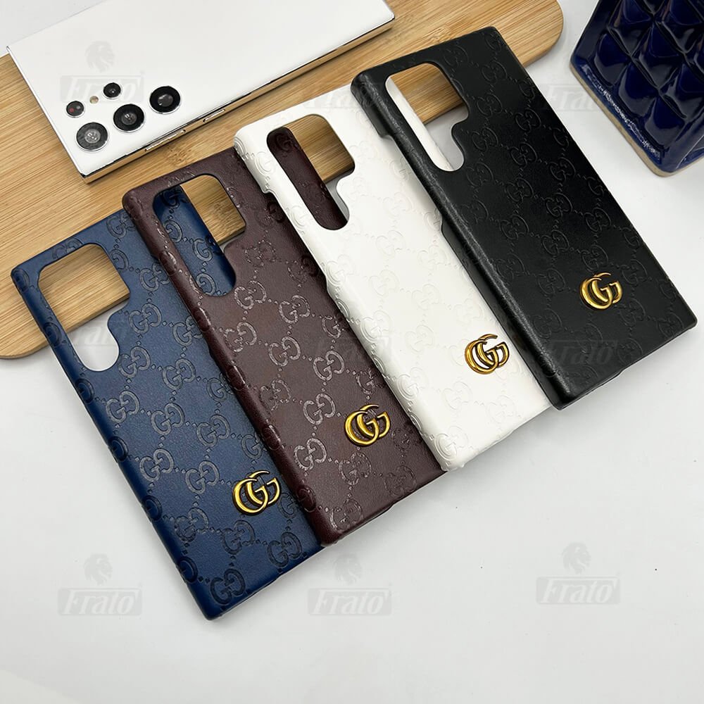 Luxury Gucci GG Samsung Galaxy S26 Ultra Case – Designer Leather Cover - Serene