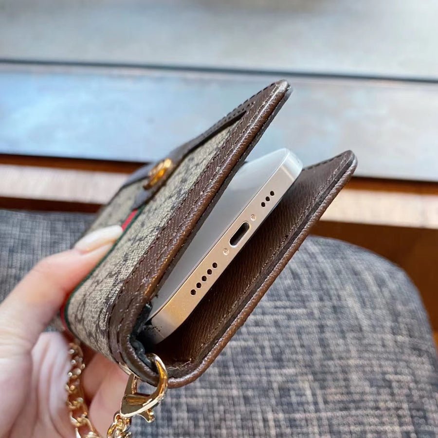 Luxury Gucci GG Samsung Phone Bag Case with Card Holder – Samsung S26 Ultra - Serene
