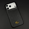 Luxury Gucci iPhone 18 Pro Case | GG Monogram Leather - Serene