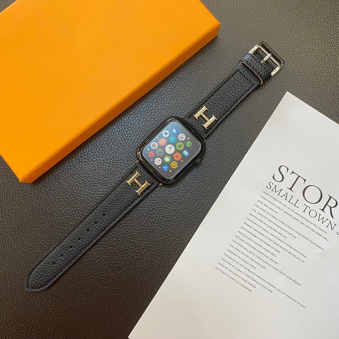 Luxury Hermès Apple Watch Band – Hermes Leather Strap for Apple Watch Ultra - Serene