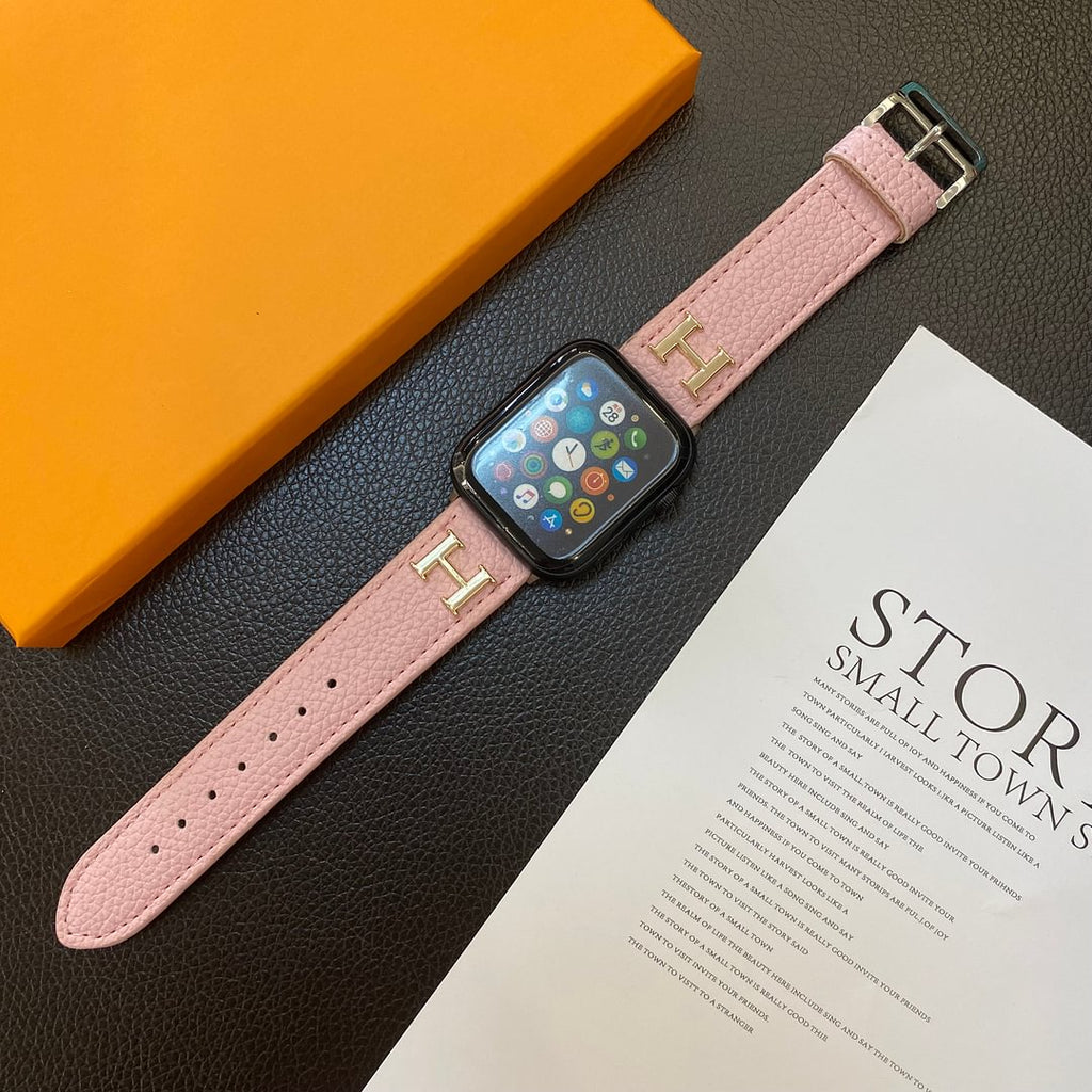 Luxury Hermès Apple Watch Band – Hermes Leather Strap for Apple Watch Ultra - Serene