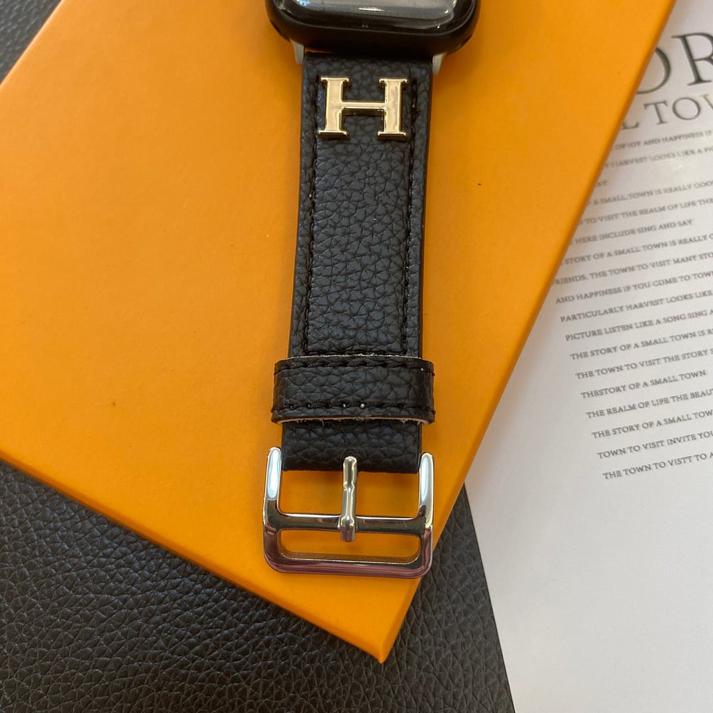 Luxury Hermès Apple Watch Band – Hermes Leather Strap for Apple Watch Ultra - Serene