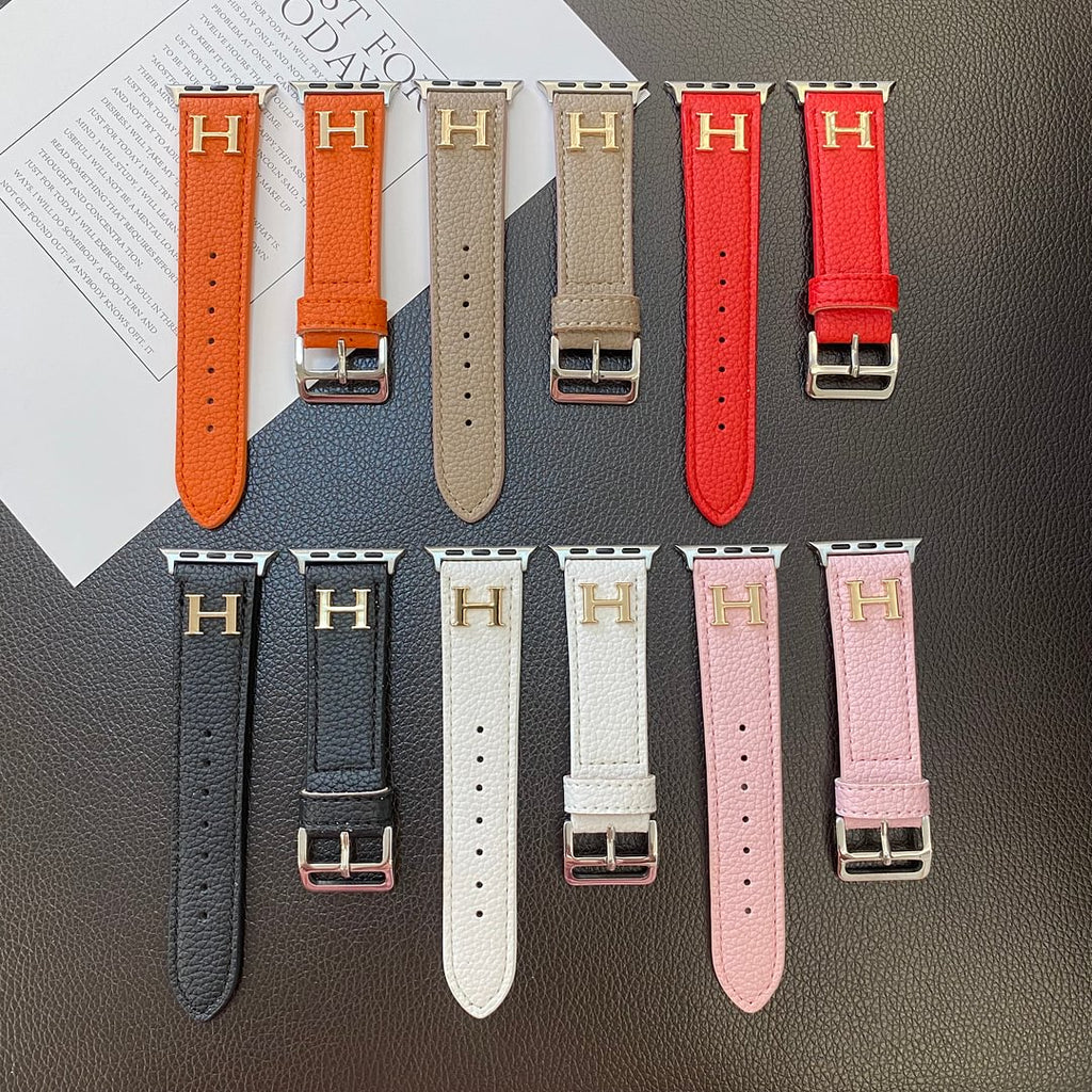 Luxury Hermès Apple Watch Band – Hermes Leather Strap for Apple Watch Ultra - Serene