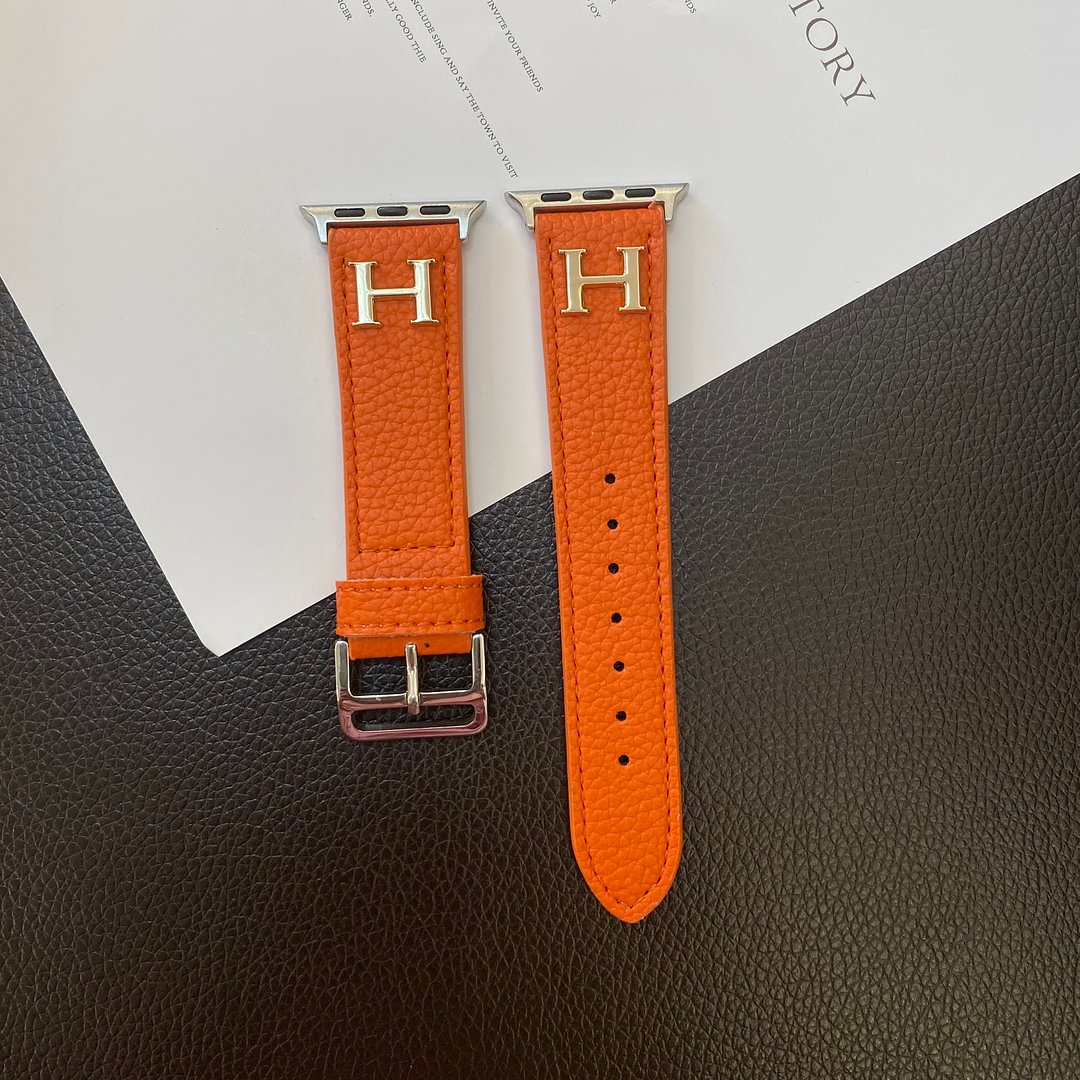 Luxury Hermès Apple Watch Band – Hermes Leather Strap for Apple Watch Ultra - Serene