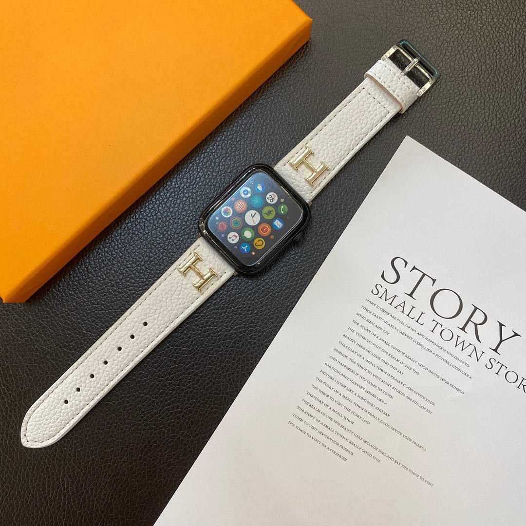 Luxury Hermès Apple Watch Band – Hermes Leather Strap for Apple Watch Ultra - Serene