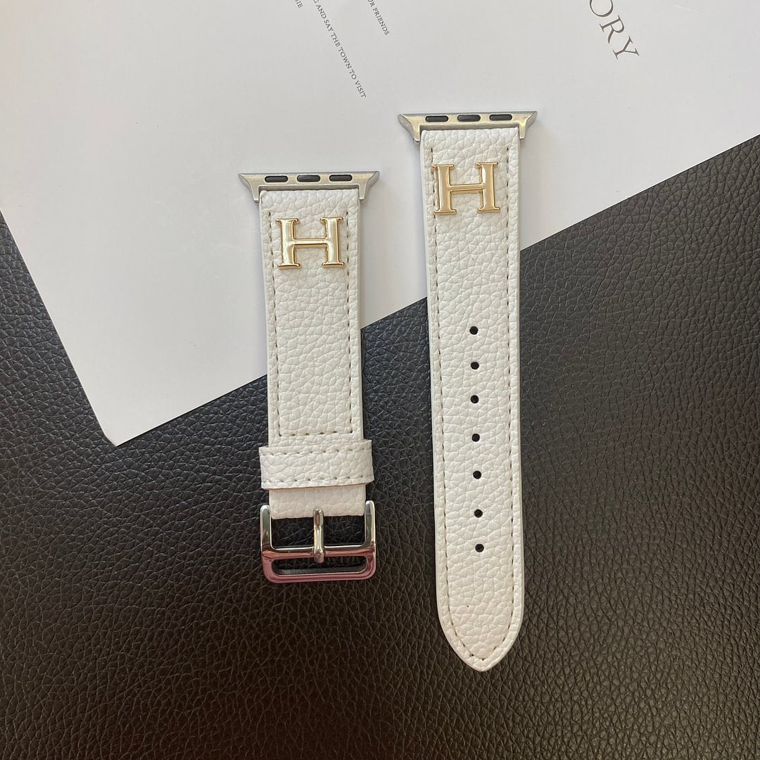 Luxury Hermès Apple Watch Band – Hermes Leather Strap for Apple Watch Ultra - Serene