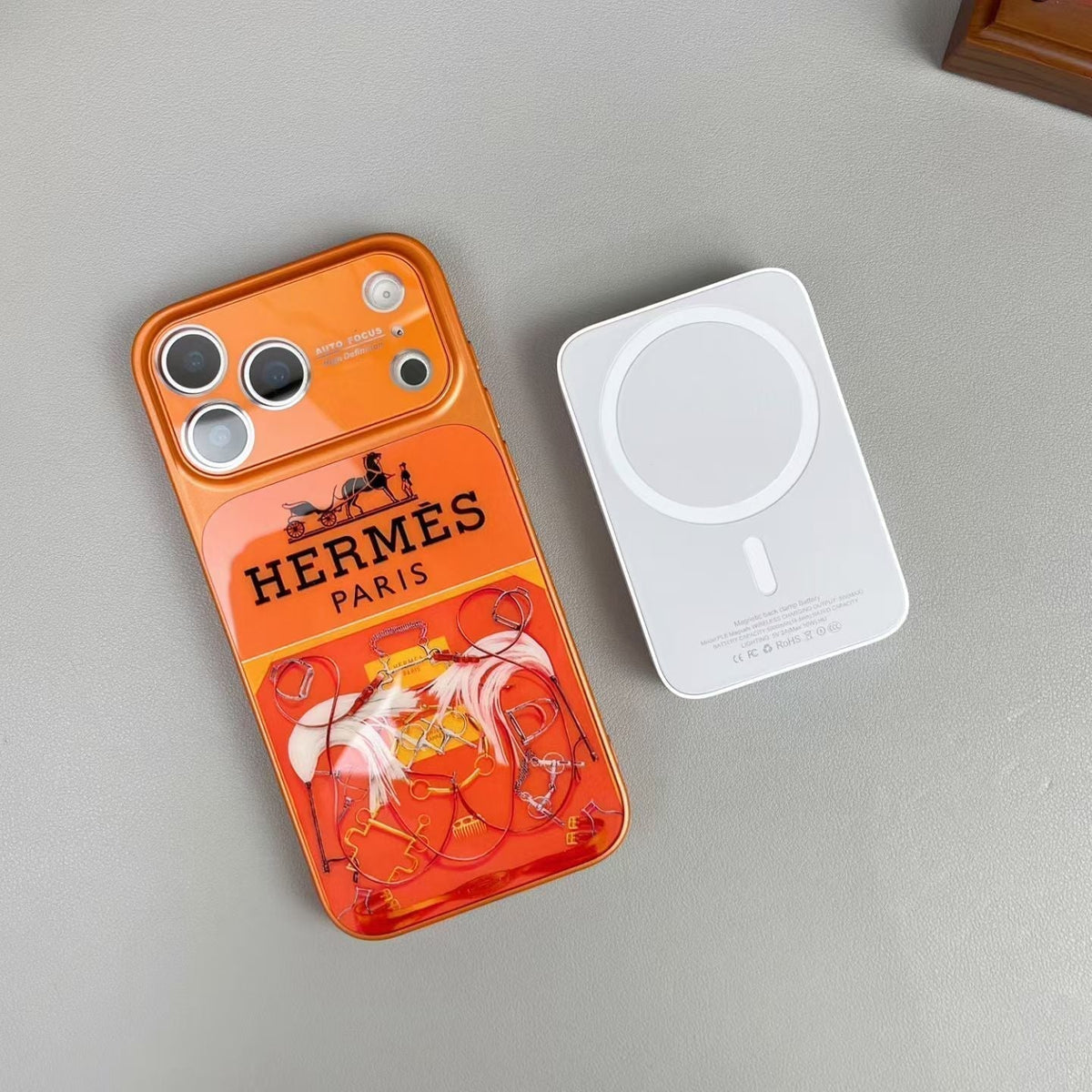 Luxury Hermès iPhone 17 Pro Max Case – Designer Hermes Phone Case - Serene