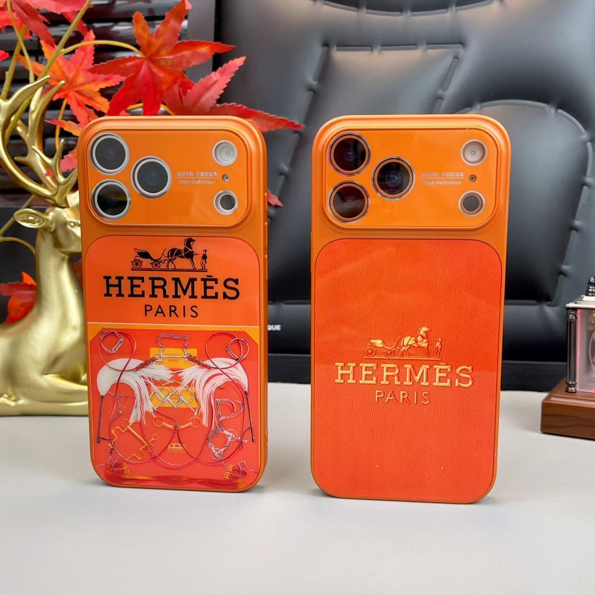Luxury Hermès iPhone 17 Pro Max Case – Designer Hermes Phone Case - Serene