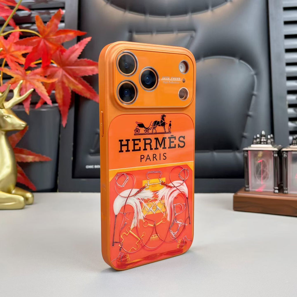 Luxury Hermès iPhone 17 Pro Max Case – Designer Hermes Phone Case - Serene