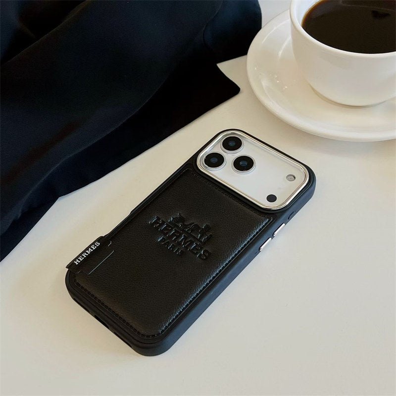 Luxury Hermes iPhone 17 Pro Max Case - Leather Hermes iPhone Case - Serene