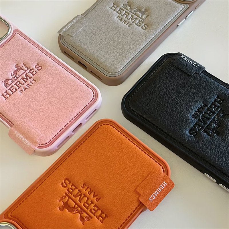 Luxury Hermes iPhone 17 Pro Max Case - Leather Hermes iPhone Case - Serene