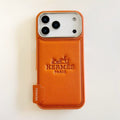 Luxury Hermes iPhone 17 Pro Max Case - Leather Hermes iPhone Case - Serene