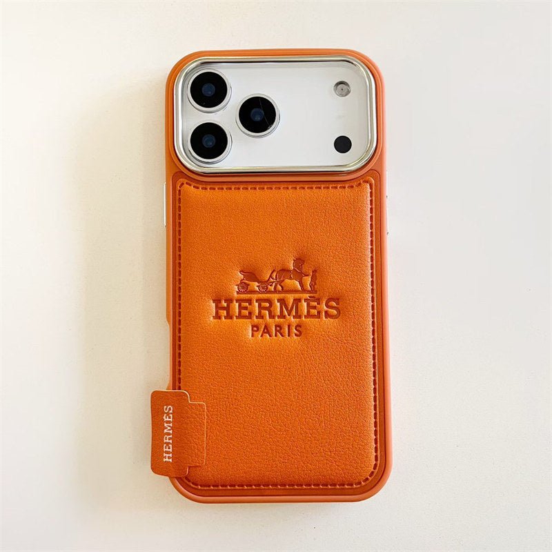 Luxury Hermes iPhone 17 Pro Max Case - Leather Hermes iPhone Case - Serene