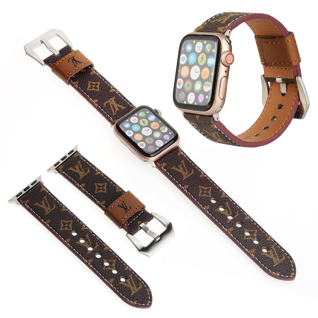 Luxury Louis Vuitton Apple Watch Band – Leather Monogram & Damier Strap - Serene