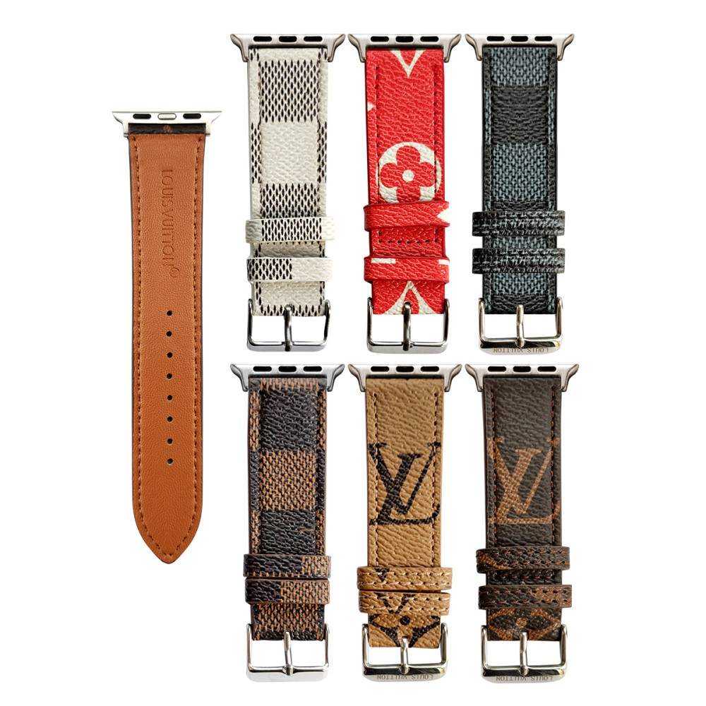 Luxury Louis Vuitton Apple Watch Band – Monogram & Damier Leather Strap - Serene