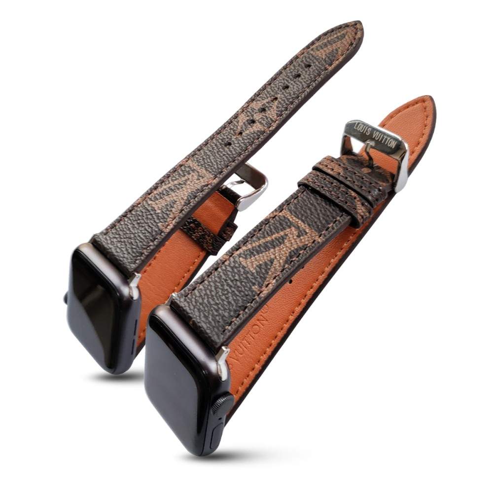 Luxury Louis Vuitton Apple Watch Band – Monogram & Damier Leather Strap - Serene