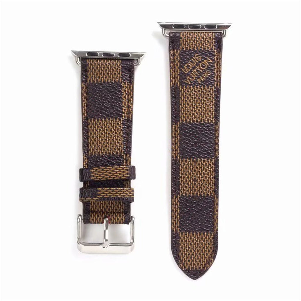 Luxury Louis Vuitton Apple Watch Band – Monogram & Damier Leather Strap - Serene